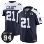 Dallas Cowboys #94 Marshawn Kneeland Memorial Patch Vapor Limited Jersey - All Stitched