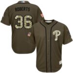 Philadelphia Phillies #36 Robin Roberts Green Salute to Service Stitched Jersey