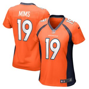 Marvin Mims Jr Denver Broncos Women's Team Game Jersey -  Orange