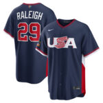 Cal Raleigh #29 USA Baseball 2026 World Baseball Classic Road Stadium Jersey - Navy