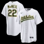 Athletics Jeff McNeil #22 White Home Replica Jersey