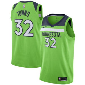 Karl-Anthony Towns Minnesota Timberwolves Swingman Jersey - Statement Edition - Green