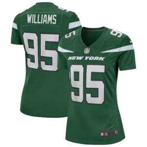 Quinnen Williams New York Jets  Women's Game Jersey - Gotham Green
