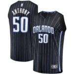 Cole Anthony Orlando Magic  Youth 2020 Draft First Round Pick Fast Break Replica Jersey Black - Icon Edition