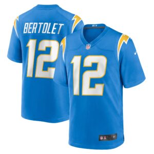 Taylor Bertolet Los Angeles Chargers  Home Game Player Jersey - Powder Blue