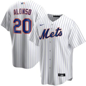 Men's  New York Mets #20 Pete Alonso White Home 2020 Jersey