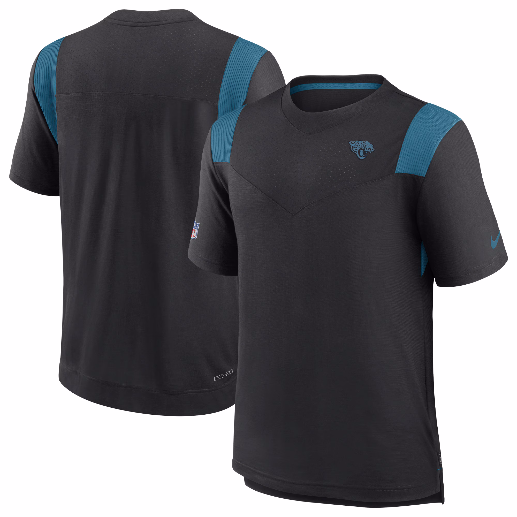 Men's Black Jacksonville Jaguars Sideline Tonal Logo Performance Player T-Shirt