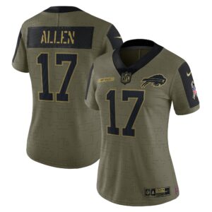 Josh Allen Buffalo Bills  Women's 2021 Salute To Service Limited Player Jersey - Olive