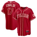 Texas Rangers Nathan Eovaldi #17 Red 2026 City Connect Stadium Jersey