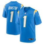 Quentin Johnston Los Angeles Chargers  2023 Draft First Round Pick Game Player Jersey - Powder Blue