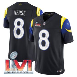 Jared Verse #8 Los Angeles Rams 2025 Rivalries Collection Limited Jersey - Midnight Blue