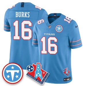 Treylon Burks #16 Tennessee Titans Vapor F.U.S.E. Limited Jersey -  Light Blue