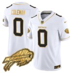 Keon Coleman #0 Buffalo Bills BUF 2025 "Rivalries" Gold Vapor Limited Jersey - All Stitched