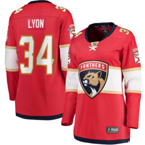 Alex Lyon Florida Panthers Women's Home Breakaway Player Jersey - Red