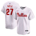 Men's Philadelphia Phillies #27 Aaron Nola  White Home Limited Player Jersey