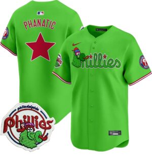 Phanatic #0 Philadelphia Phillies Phanatic Patch Vapor Premier Limited Jersey V3 - All Stitched