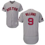 Boston Red Sox #9 Ted Williams Grey Flexbase Collection 2018 World Series Champions Stitched Jersey