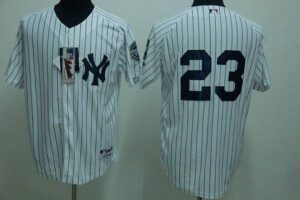 New York Yankees #23 Don Mattingly Stitched White Jersey