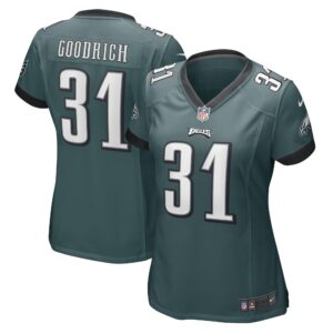 Mario Goodrich Philadelphia Eagles  Women's Game Player Jersey - Midnight Green
