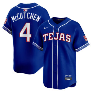 Andrew McCutchen #4 Texas Rangers 2026 City Connect Vapor Premier Limited Jersey - All Stitched