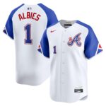 Atlanta Braves Ozzie Albies #1 White City Connect Limited Player Jersey