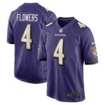 Zay Flowers Baltimore Ravens  2023 Draft First Round Pick Game Jersey - Purple