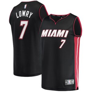 Kyle Lowry Miami Heat  Fast Break Replica Jersey - Icon Edition - Black