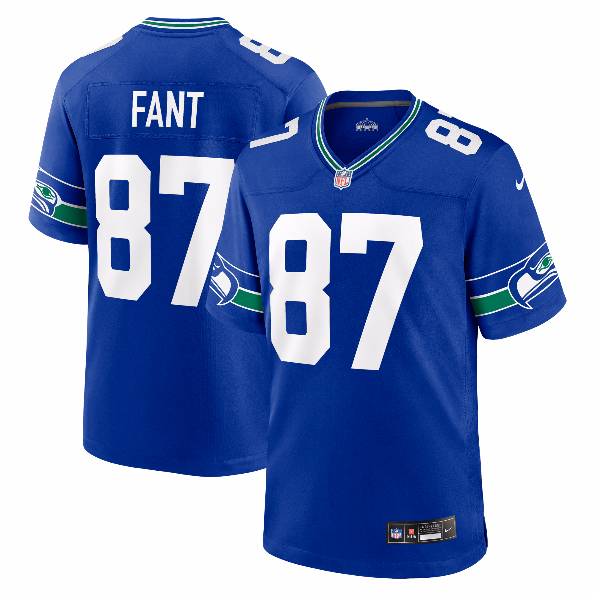 Noah Fant Seattle Seahawks Throwback Player Game Jersey - Royal