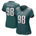 Jalen Carter Philadelphia Eagles  Women's 2023 Draft First Round Pick Game Jersey - Midnight Green