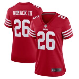 Samuel Womack III San Francisco 49ers  Women's Game Player Jersey - Scarlet