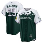 Men's Colorado Rockies Charlie Blackmon  Green City Connect Replica Player Jersey