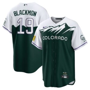 Men's Colorado Rockies Charlie Blackmon  Green City Connect Replica Player Jersey