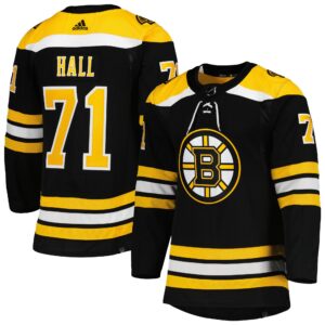 Taylor Hall Boston Bruins  Primegreen Authentic Pro Home Player Jersey - Black