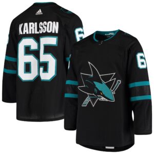 Erik Karlsson San Jose Sharks  Alternate Authentic Jersey - Black