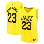 Lauri Markkanen Utah Jazz  Youth Fast Break Player Jersey - Icon Edition - Yellow