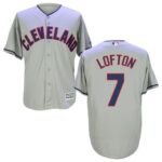 Cleveland Indians #7 Kenny Lofton Grey New Cool Base Stitched Jersey