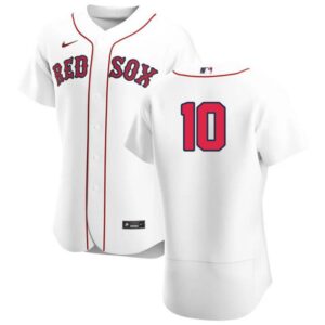 Men's Boston Red Sox #10 Trevor Story 2022 White Home Team Jersey