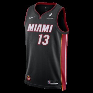 Bam Adebayo Miami HEAT Icon Black Swingman Jersey