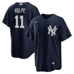 New York Yankees Anthony Volpe #11 Navy Big & Tall Alternate Replica Player Jersey