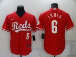 Men's  Cincinnati Reds #6 Jonathan India Red Stitched Cool Base Jersey