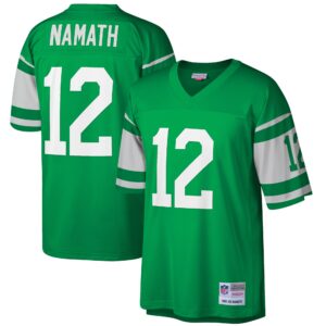 Joe Namath New York Jets  Big & Tall 1968 Retired Player Replica Jersey - Green