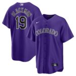 Men's Colorado Rockies Charlie Blackmon  Purple Alternate Replica Player Name Jersey