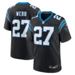 Sam Webb Carolina Panthers Team Game Jersey -  Black