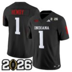 Roman Hemby #1 Ndiana Hoosiers IND 2026 CFP Final Patch Vapor Limited Jersey V2 - All Stitched