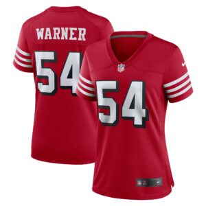Fred Warner San Francisco 49ers  Women's Alternate Game Jersey - Scarlet