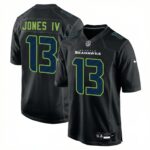 Ernest Jones IV #13 Seattle Seahawks Black Carbon Fashion Game Jersey
