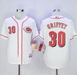 Cincinnati Reds #30 Ken Griffey White Cool Base Stitched Jersey
