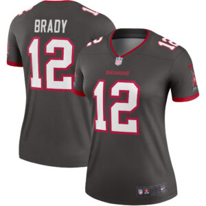 Tom Brady Tampa Bay Buccaneers Women's Alternate Legend Jersey - Pewter