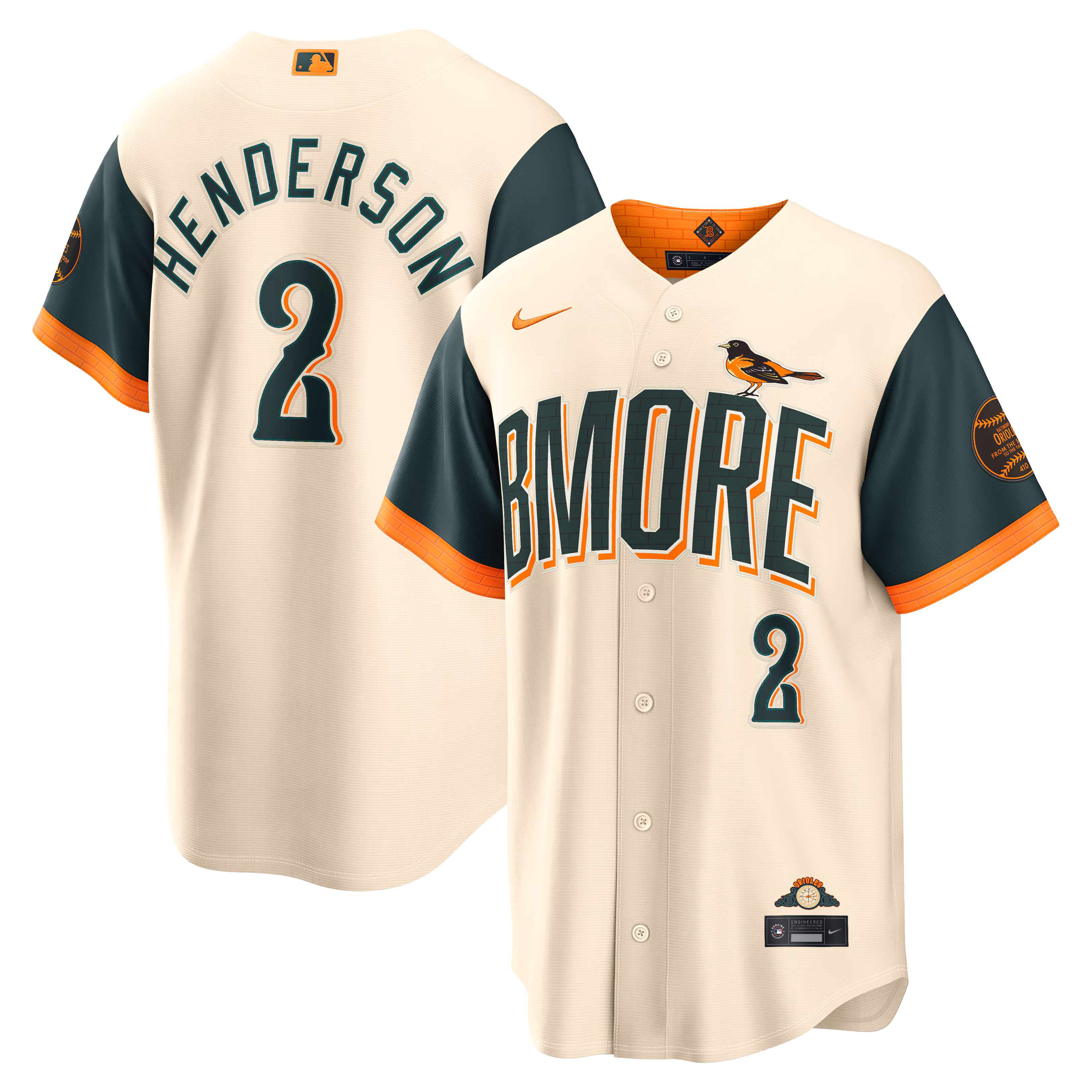 Baltimore Orioles Gunnar Henderson #2 Cream 2026 City Connect Stadium Jersey