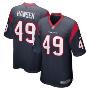 Jake Hansen Houston Texans  Game Player Jersey - Navy